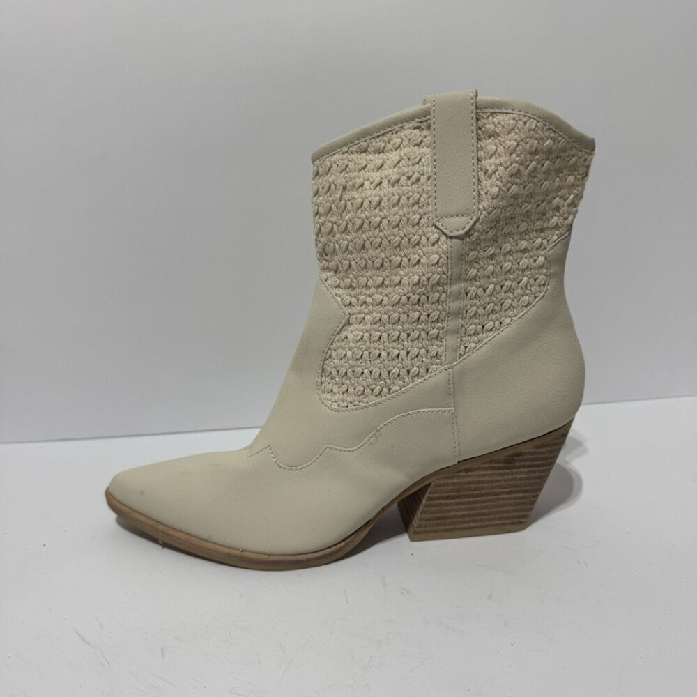 Dolce Vita Women’s Lacie Western Boot White Size 10 M